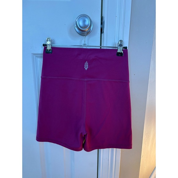 FP Free People Movement Purple Bike Shorts High Waisted Ribbed Size S NWT $48 - Picture 2 of 10